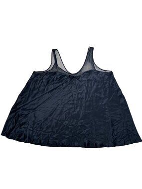 Vintage Arnold Scaasi Black Nightie Slip Dress Mesh Sexy Coquette Retro Date Nig